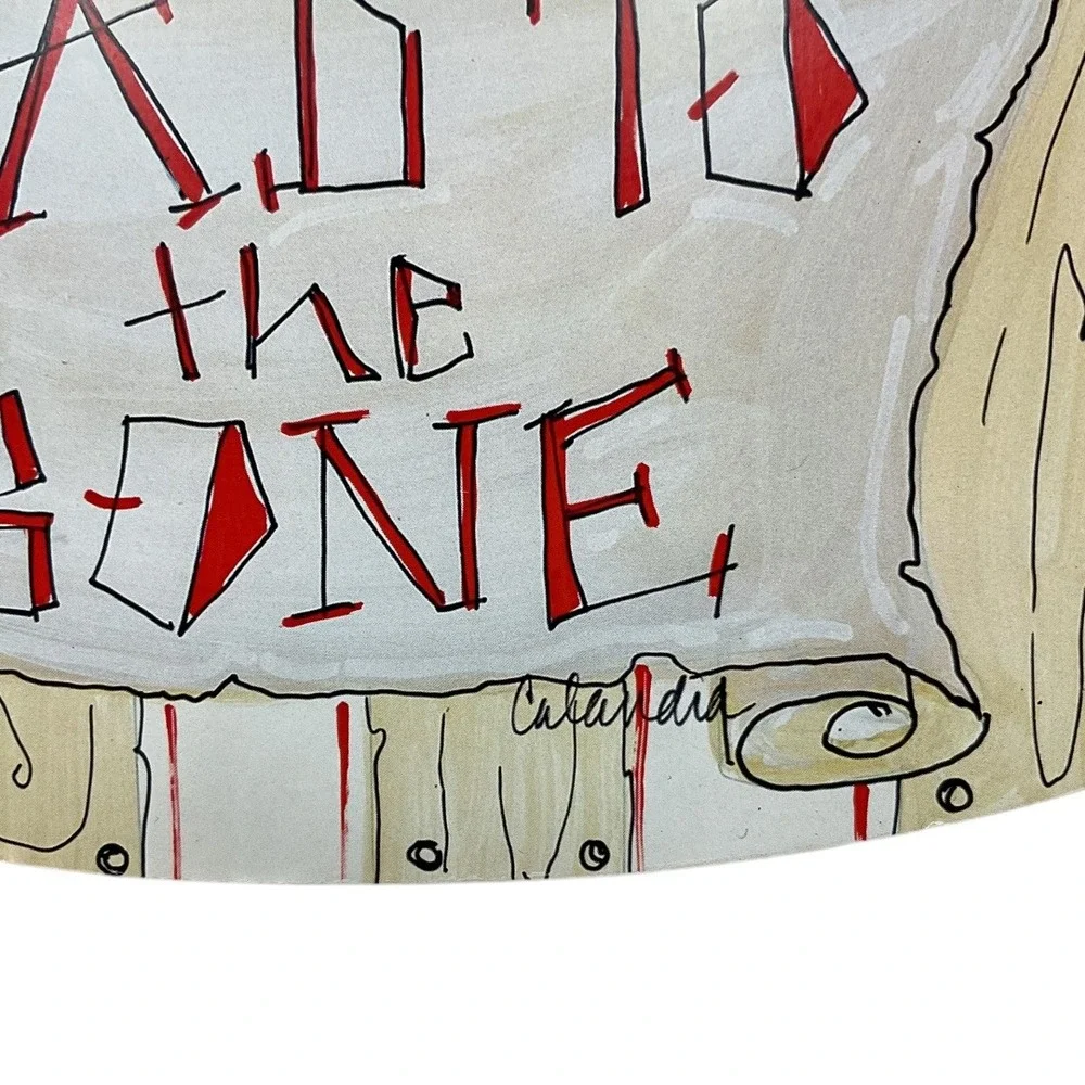 Lane Dee Signs Hand Painted‎ Pirate Skull Bad To The Bone Calandia Wall Decor